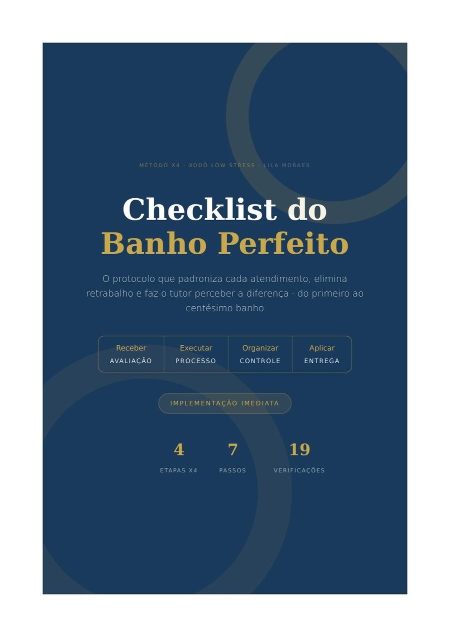 Checklist do Banho Perfeito